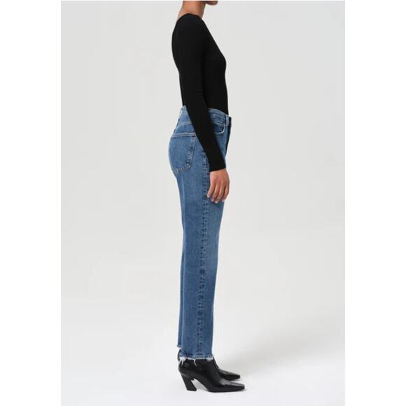 Agolde 90s Pinch Waist High Rise Straight Jean Size 28 - Picture 2 of 7